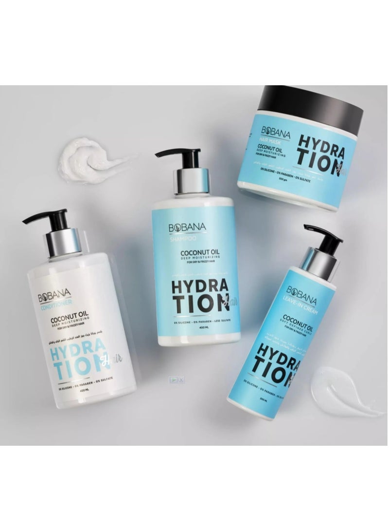 بوبانا شامبو زيت جوز الهند للشعر الجاف والتالف - ترطيب عميق ولمعان - 400 مل - Image 5